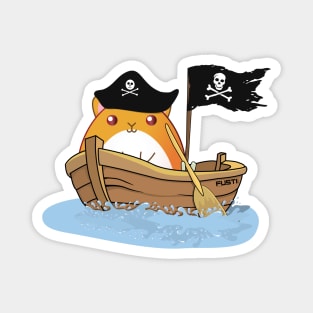 Hamster Pirate Magnet