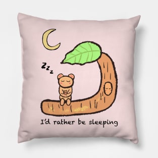 I'd rather be sleeping Pillow