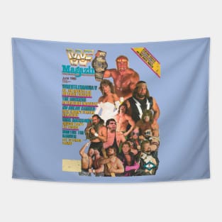 80s Wrestling Mag Tapestry