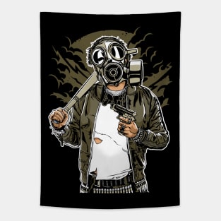 Gasmask Bastard Tapestry