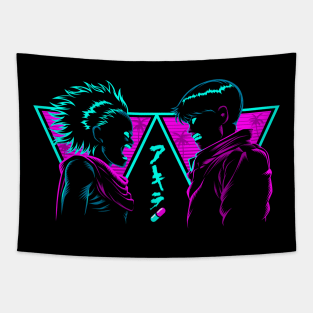 Retro Rival friends Tapestry