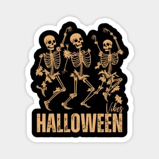 Vintage Halloween Dancing skeleton Funny Magnet