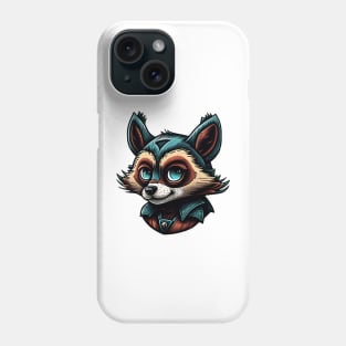 Cartoon style raccoon Phone Case