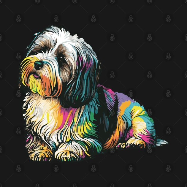 Havanese Dog Art by The Image Wizard