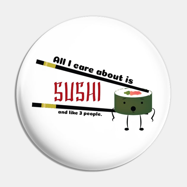 Sushi Sticks Pin by CaptNeckBeard