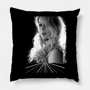 Fabulous Hair (long blond alluring) Pillow