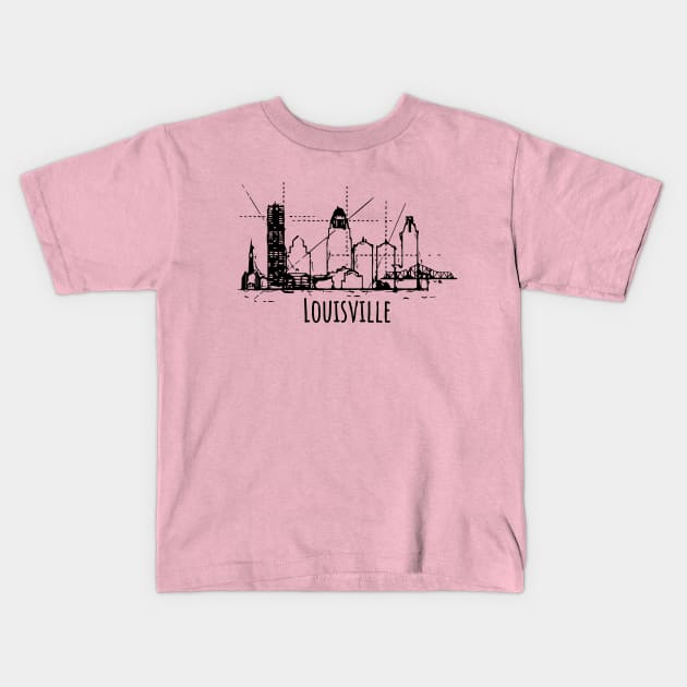 Louisville Skyline Tee City Tee Souvenir Vacation Gift