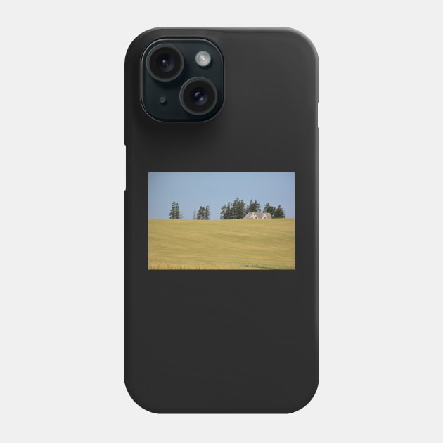 Decaying Farm House sinking in a sea of wheat . Phone Case by rconyard