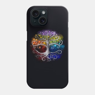 Tree of life Silver Swirl Phone Case