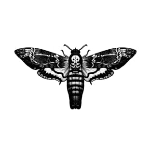 Death Moth | Black and White T-Shirt