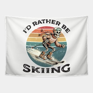 I'd Rather Be Skiing Tapestry