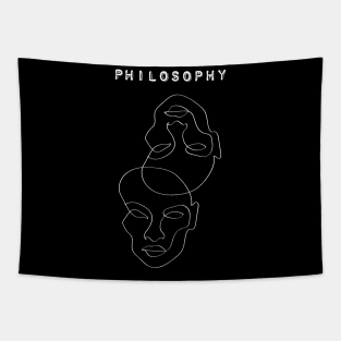Abstract art philosophy Tapestry