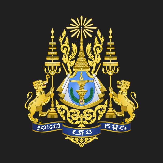 Royal Arms of Cambodia by Flags of the World