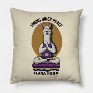 llama yoga lover Pillow