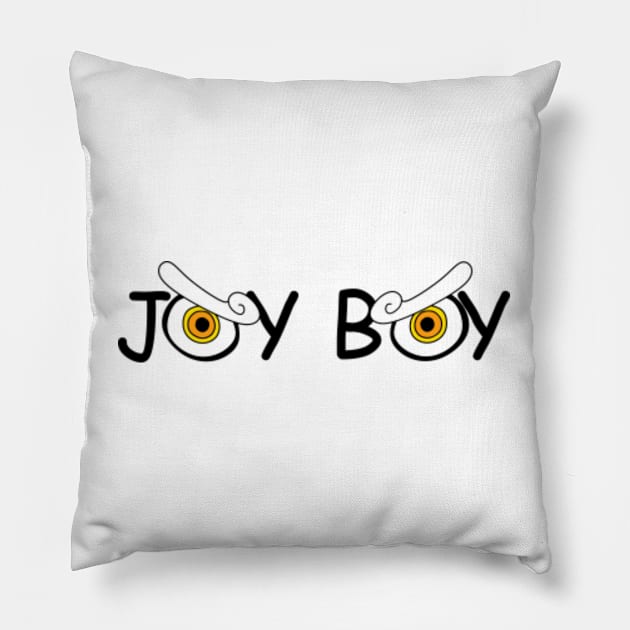 Joy Boy, Golden Eyes. Pillow by Clara switzrlnd