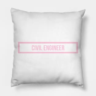 Civil Engineer in Pink Pillow