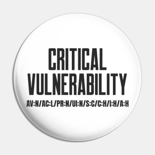 Cybersecurity Critical Vulnerability CVSS Score Vector Pin