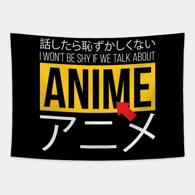 Anime Otaku Shy Tapestry by CrissWild