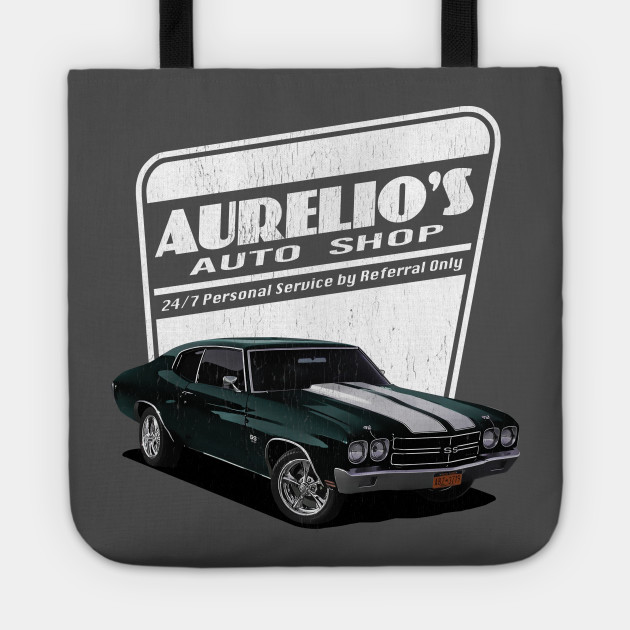 Aurelio S Auto Shop John Wick John Wick Tragetasche Teepublic De
