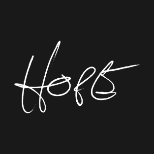 Hope - Jared Padalecki Handwriting - white font T-Shirt