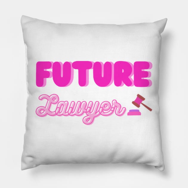 future lawyer Pillow by cool&wise
