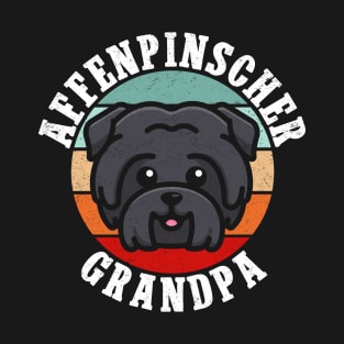 Affenpinscher Grandpa Monkey Terrier Dog T-Shirt