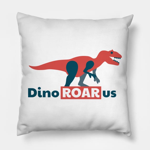 DinoROARus design Pillow by Radradrad