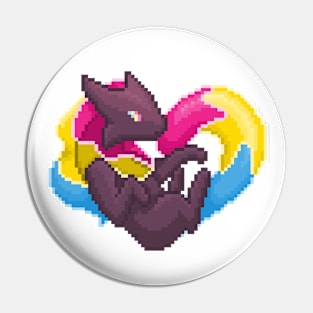 Pansexual Pixel Heart Melog Pin