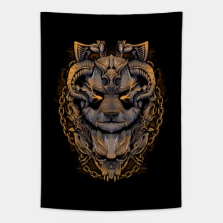 Panda Viking Warrior Tapestry