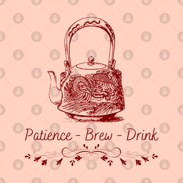 Patience brew drink by CuppaDesignsCo