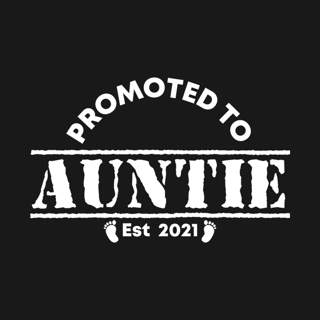 Vintage Promoted to Auntie 2021 new Aunt gift Auntie by Abko90