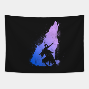 Videogame Tapestry - The Walker of abyss v. purple by Taki93
