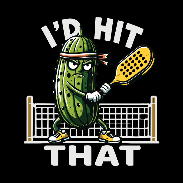 pickle ball funny i'd hit that paddel by eighthinkstudio