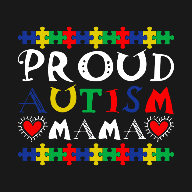 Proud Autism Mom Autism Awareness Gift for Birthday, Mother's Day, Thanksgiving, Christmas by skstring