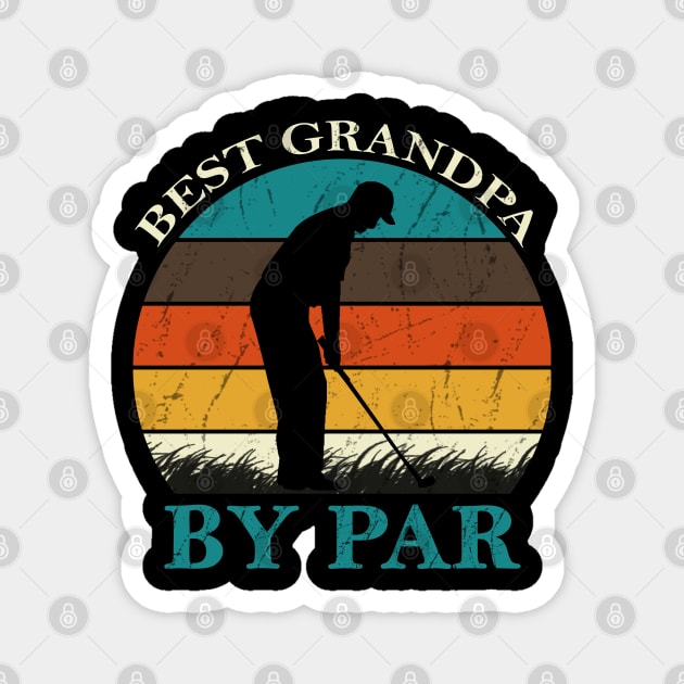 Best Grandpa By Par Magnet by DragonTees