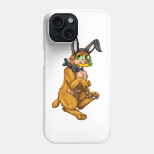 Bobtail BunnyCat: Gigner (Black) Phone Case