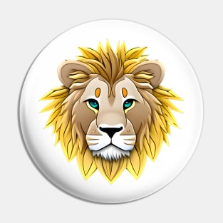 Lion Head Pin