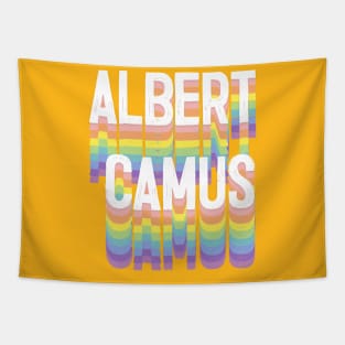 Albert Camus - Typographical Tribute Design Tapestry