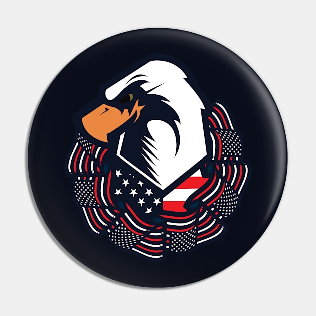 High Like An Eagle Pin by Kunstlerstudio