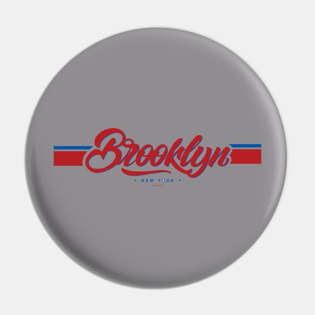 Brooklyn New York Design Pin by Funky Aviation