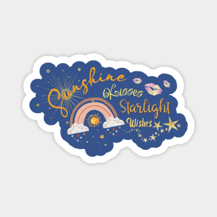 Sunshine Kisses Starlight Wishes Summer Magnet