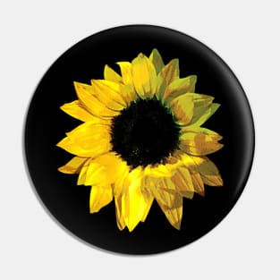 Sunflowers - Yellow Sunflower Closeup Pin