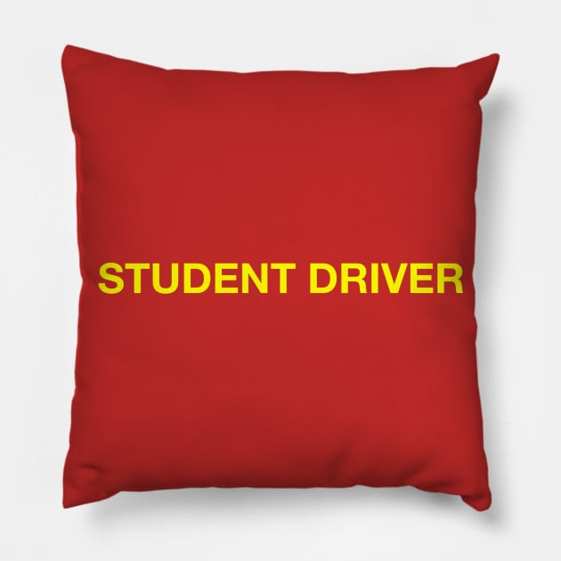 Student Driver Pillow by L'Appel du Vide Designs by Danielle Canonico