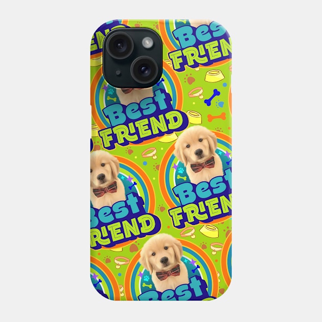 golden retriever puppy Phone Case by Puppy & cute