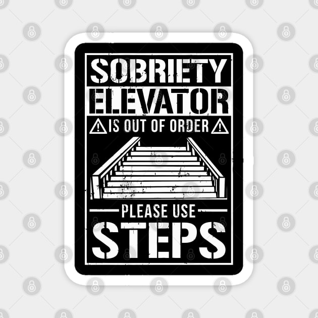 Elevator Broken Use Steps Magnet by tanambos