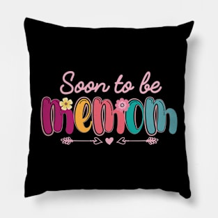 Soon To Be Memom Funny Pregnancy Memom Pillow