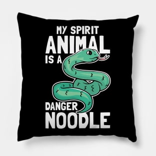 My Spirit Animal Is A Danger Noodle Pillow