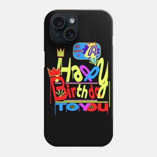 Happy Birthday Alphabet Letter (( A )) Dazzling Creative Design Phone Case