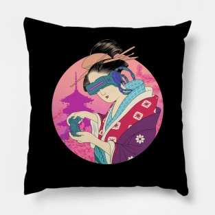 Cyberpunk Ukiyo-e Pillow