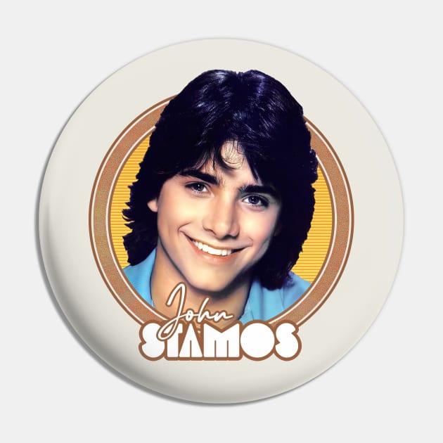 John Stamos -- Retro Fan Art Pin by DankFutura